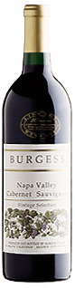 BURGESS CELLARS CABERNET SAUVIGNON LIBRARY 1992